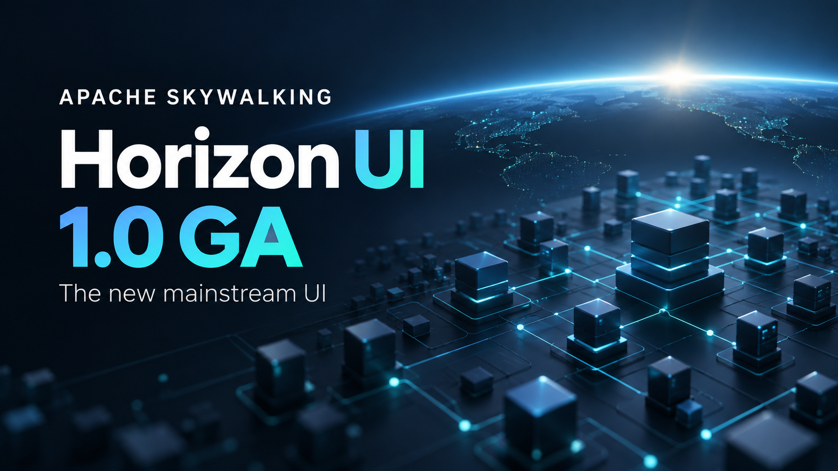 Apache SkyWalking Horizon UI 1.0 正式发布，成为 SkyWalking 新一代主流 UI。
